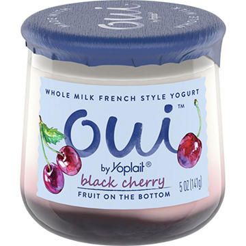 Yoplait Oui Black Cherry French Style Yogurt