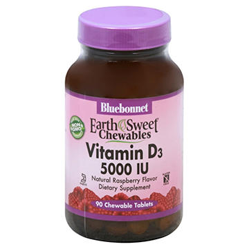 Bluebonnet Chewable Vitamin D3 5000 IU