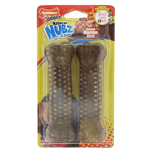 Nylabone Nubz Jumbo Chews Bacon Flavor