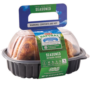 H-E-B Natural Rotisserie Chicken - Seasoned