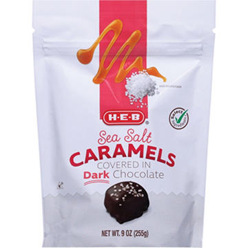 H-E-B Dark Chocolate-Covered Sea Salt Caramels