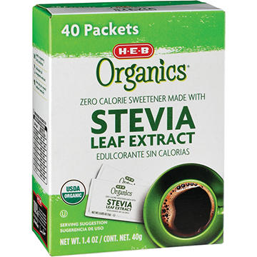H-E-B Organics Zero Calorie Stevia Blend Sweetener Packets