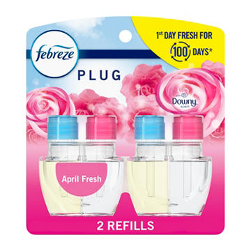 Febreze Plug In Air Freshener Odor-Fighting Scented Oil Refill - Downy April Fresh Scent