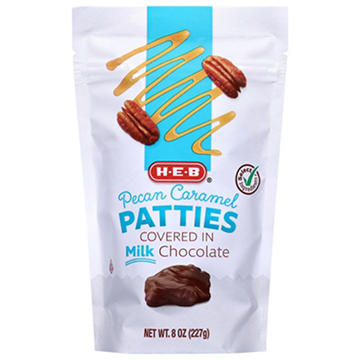 H-E-B Milk Chocolate-Covered Pecan Caramel Patties