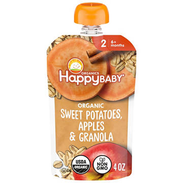 Happy Baby Organics Stage 2 Apples Sweet Potatoes & Granola