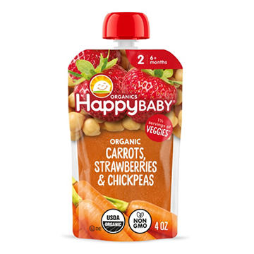 Happy Baby Organics Clearly Crafted Stage 2 Carrots