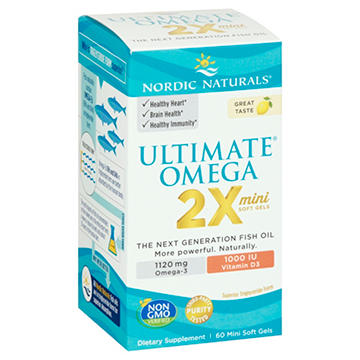Nordic Naturals Ultimate Omega 2X D3 Mini Soft Gels