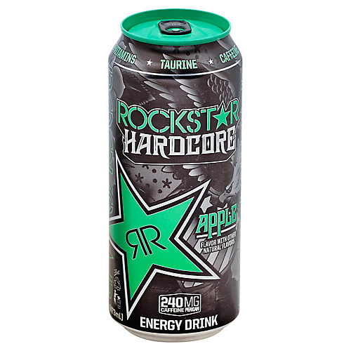 Rockstar Energy Drink Hardcore, Apple, 24 Count