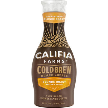 Califia Farms Unsweetened Blonde Roast Black Cold Brew Coffee