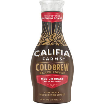 Califia Farms Unsweetened Medium Roast Black Cold Brew Coffee