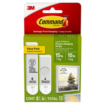 Command Assorted Picture Hanging Strips - White