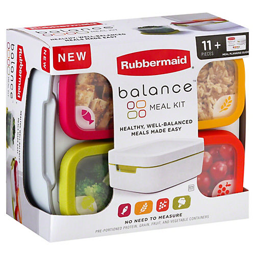 RUBBERMAID BALANCE PRE-PORTIONED MEAL KIT-11 Piece Set Including