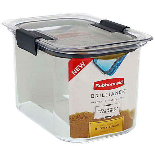 Rubbermaid Brilliance 7.8 Cup Brown Sugar Pantry Airtight Food Storage  Container - Chic Lumber