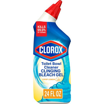 Clorox Toilet Bowl Cleaner - Clinging Bleach Gel - Crisp Lemon