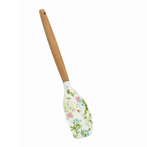 Cocinaware Aqua Silicone Spatula With Wood Handle