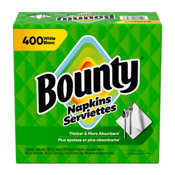 Bounty Paper Napkins - White