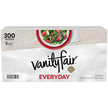Vanity Fair Everyday Paper Napkins-White
