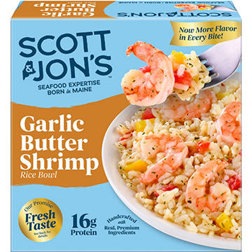 Scott & Jon's 16g Protein Garlic Butter Shrimp Rice Bowl