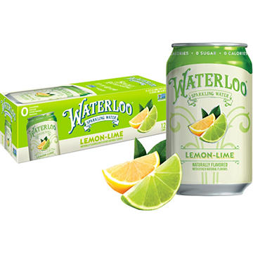 Waterloo Lemon Lime Sparkling Water 12 pk Cans