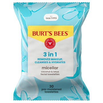 Burt's Bees Micellar Facial Towelettes with Coconut & Lotus