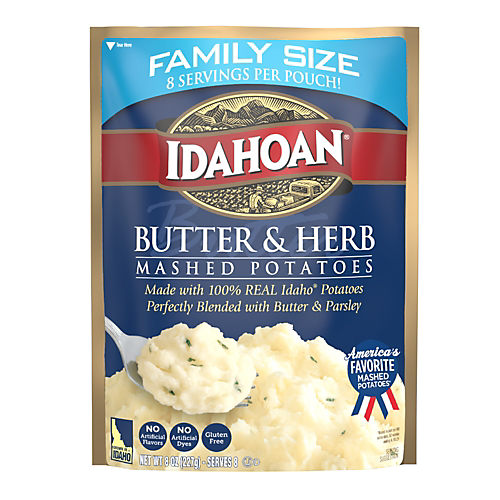 Idahoan Mashed Potatoes, Buttery Homestyle, Family Size - 8 oz