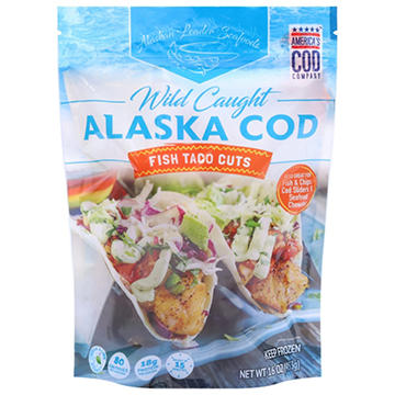 Alaskan Leader Frozen Wild Caught Fish Taco Alaska Cod Cuts