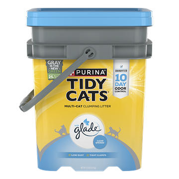 Tidy Cats Purina Odor Control Clumping Multi-Cat Litter With Glade Clear Springs Scented