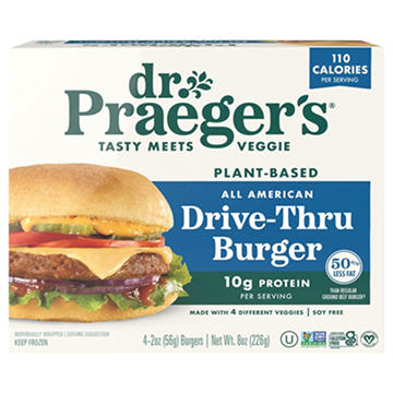 Dr. Praeger's All American Drive-Thru Plant Based Veggie Burgers