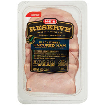 H-E-B Reserve Black Forest Uncured Ham Lunch Meat