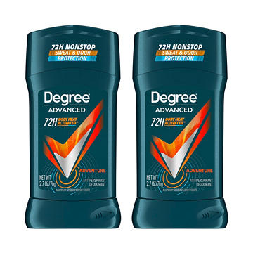 Degree Men Advanced Antiperspirant Solid Deodorant - Adventure, 2 pk