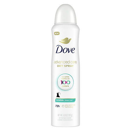 Dove Invisible Dry Spray Antiperspirant Deodorant Clear Finish 2024