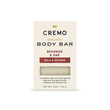 Cremo Exfoliating Body Bar - Bourbon & Oak