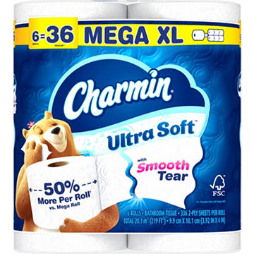 Charmin Ultra Soft 2-ply Toilet Paper