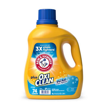Arm & Hammer Plus OxiClean HE Liquid Laundry Detergent, 74 Loads - Fresh Scent