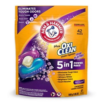 Arm & Hammer Plus Oxi Clean Odor Blasters HE Laundry Detergent Pacs - Fresh Burst