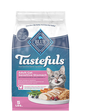 Blue Buffalo Tastefuls Dry Cat Food Sensitive Stomach - Chicken