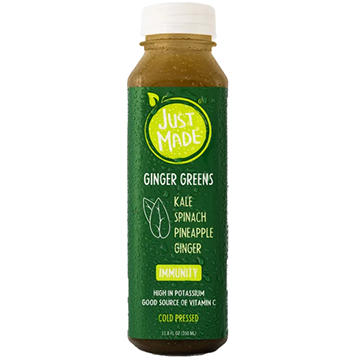 Just Made Ginger Greens Cold-Pressed Juice