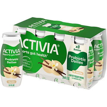 Activia Probiotic Dailies Low-Fat 8 pk Yogurt Drinks - Vanilla