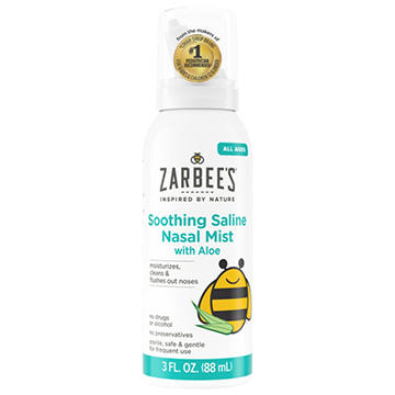 Zarbee's Soothing Saline Nasal Mist with Aloe