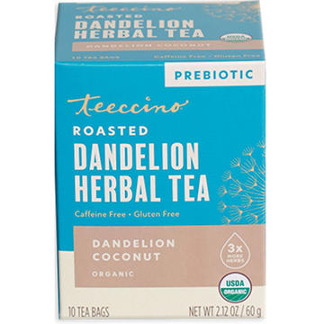 Teeccino Dandelion Coconut Roasted Herbal Tea Bags