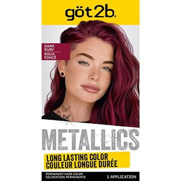 Got2b Metallics Permanent Hair Color - M68 Dark Ruby