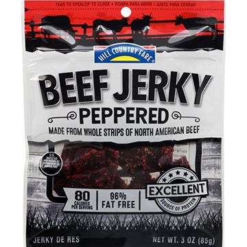 Hill Country Fare 10g Protein Peppered Beef Jerky