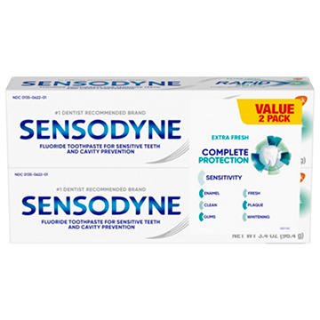 Sensodyne Complete Protection Sensitive Toothpaste, Extra Fresh