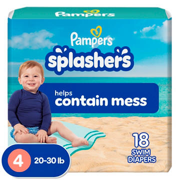 Pampers Splashers Swim Pants - Size 4