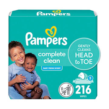 Pampers Complete Clean Baby Wipes - Fresh Scent, 3 pk