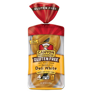 Canyon Bakehouse Gluten Free Deli White Bagels