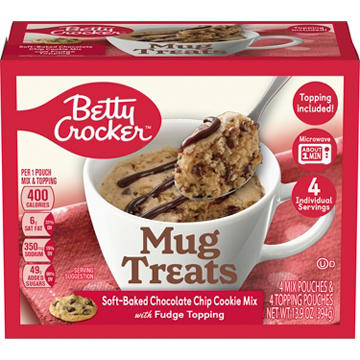 Betty Crocker Mug Treats Soft-Baked Chocolate Chip Cookie Mix