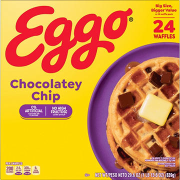 Eggo Chocolatey Chip Frozen Waffles - Family Pack