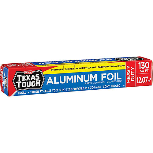 H-E-B Texas Tough 12-inch Aluminum Foil - Shop Foil & Plastic Wrap at H-E-B