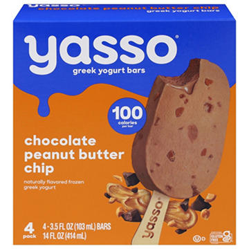 Yasso Chocolate Peanut Butter Chip Frozen Greek Yogurt Bars